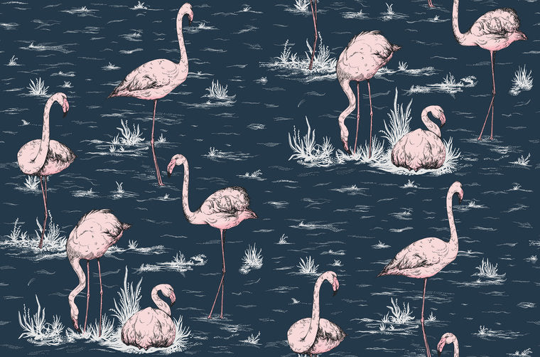 Cole & Son Flamingos behang Icons behangpapier 112/11041
