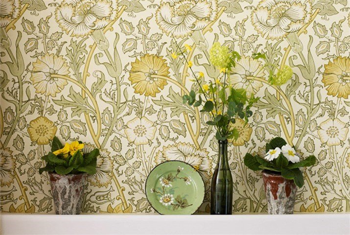 Behang William Morris Pink and Rose Morris & Co