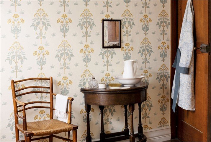 William Morris Meadow Sweet behang Morris & Co Archive
