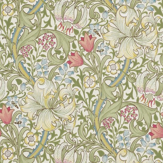 William Morris Golden Lily behang Morris & Co Archive 210398