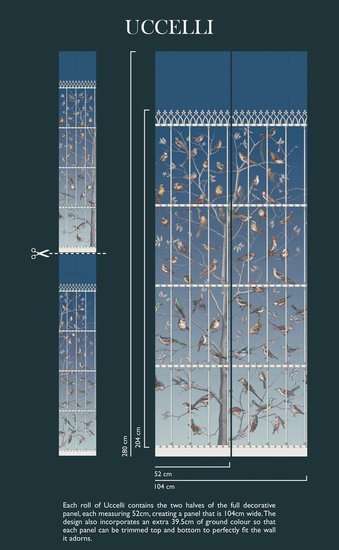 Fornasetti Uccelli Behang Cole and Son 114-11023