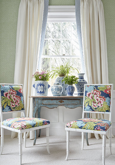 Thibaut Lattice Weave Behang Dynasty