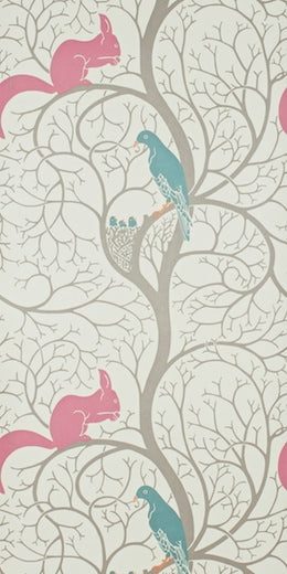 DVIWSQ102 sanderson Behang Vintage Squirrel & Dove