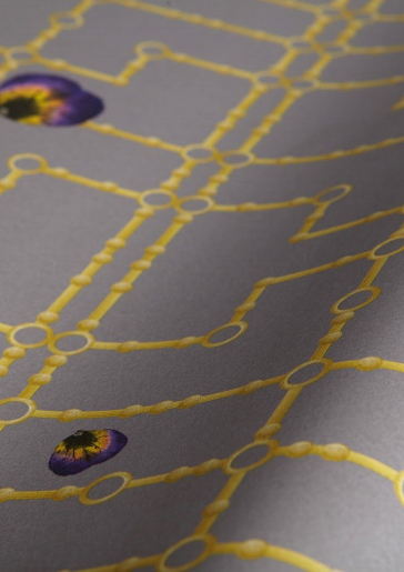 Kit Miles Quinn Orchid Behang TITAN MICA 8003