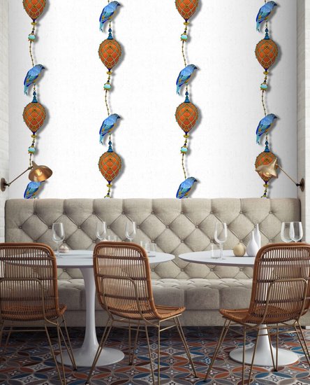 Kit Miles Pendants and Ornamental Birds Behang 8941 4003