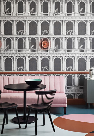 Fornasetti Procuratie e Scimmie Behang Senza Tempo Collectie 114/21041