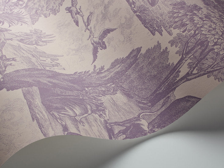 versailles behang papier cole and son behang paars