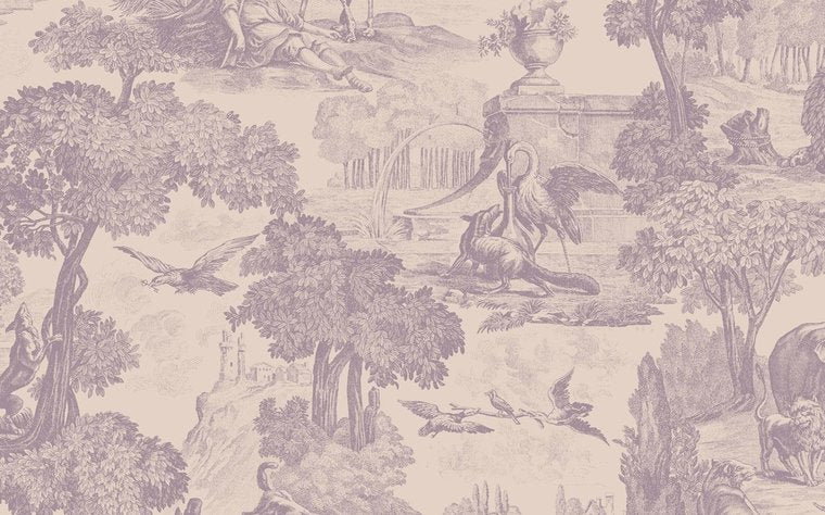 versailles behang papier cole and son behang paars 3