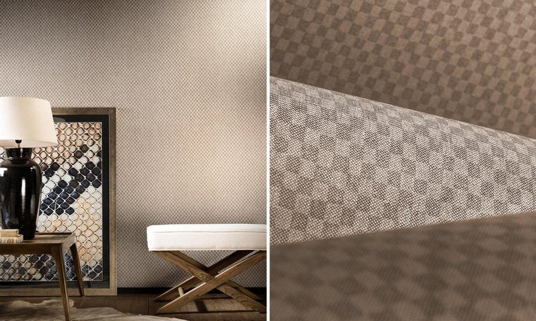 ARTE Flamant Damier Behang Caractère 12060 - LAB COLOUR THE WORLD