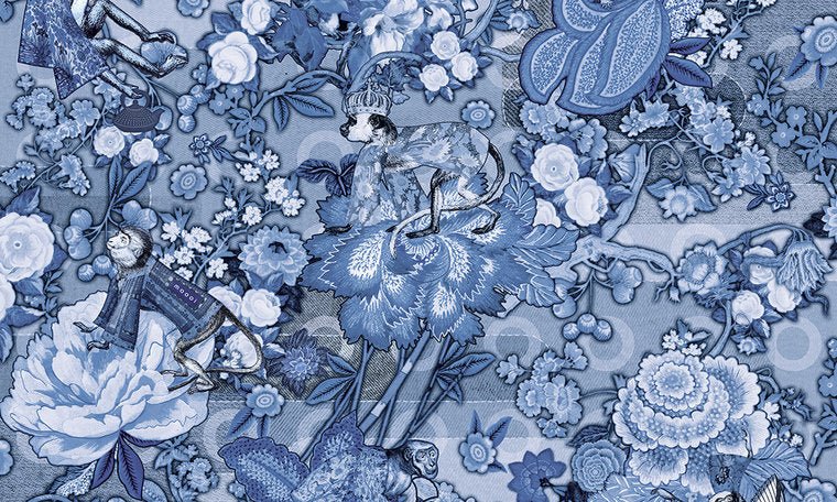 ARTE Moooi Rendezvous Tokyo Blue Behang MO3012 - LAB COLOUR THE WORLD