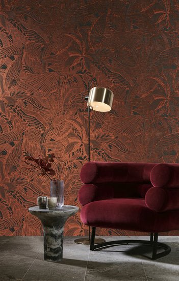 ARTE Symbiosis Behang Maroon 85563 - LAB COLOUR THE WORLD