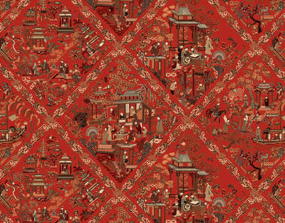 Braquenie L'Empire Du Milieu Behang BP315003 - LAB COLOUR THE WORLD