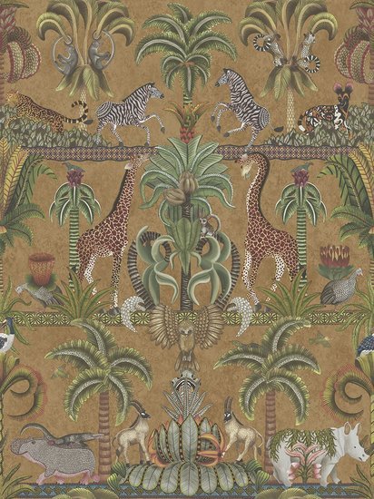 Cole & Son Afrika Kingdom Behang Metallic Bronze 119/5025 - LAB COLOUR THE WORLD