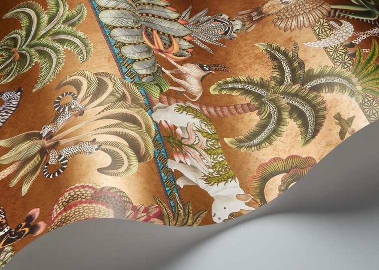 Cole & Son Afrika Kingdom Behang Metallic Bronze 119/5025 - LAB COLOUR THE WORLD