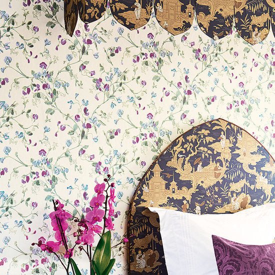 Cole & Son Botanical ~Botanica~ Sweet Pea behang 100/6028 - LAB COLOUR THE WORLD