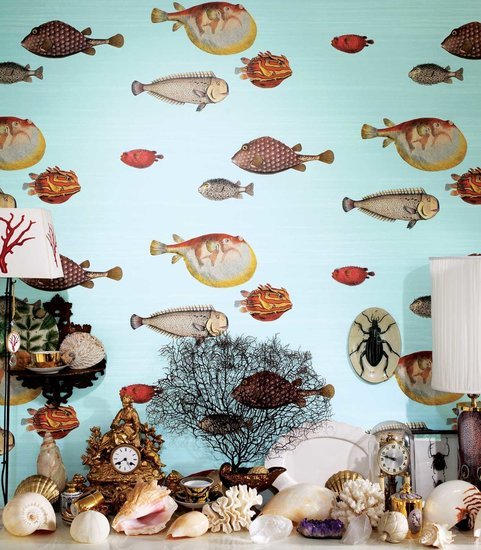 Cole & Son Fornasetti Selection Acquario behang 97/10030 - LAB COLOUR THE WORLD