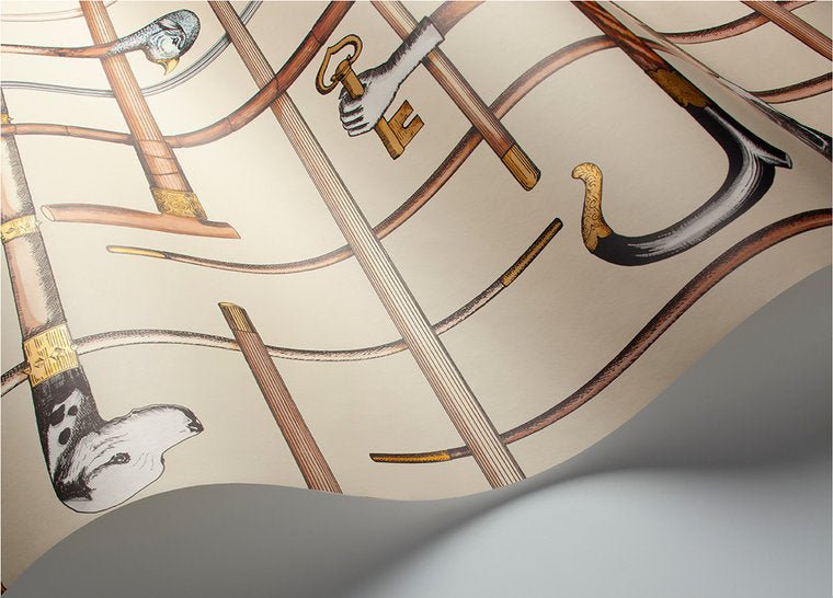 Cole & Son Fornasetti Selection Bastoni behang 114/14026 - LAB COLOUR THE WORLD