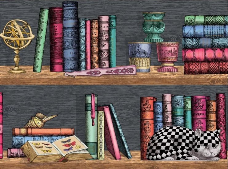 Cole & Son Fornasetti Selection Libreria behang 114/13025 - LAB COLOUR THE WORLD
