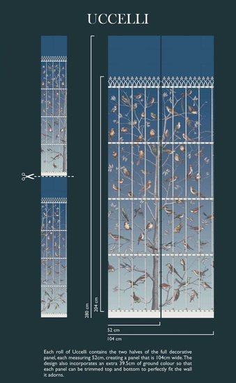Cole & Son Fornasetti Selection Uccelli behang 114/11023 - LAB COLOUR THE WORLD