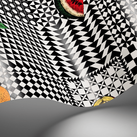 Cole & Son Fornasetti Senza Tempo II Frutta e Geometrico behang 123/6027 - LAB COLOUR THE WORLD