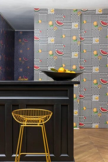Cole & Son Fornasetti Senza Tempo II Frutta e Geometrico behang 123/6030 - LAB COLOUR THE WORLD