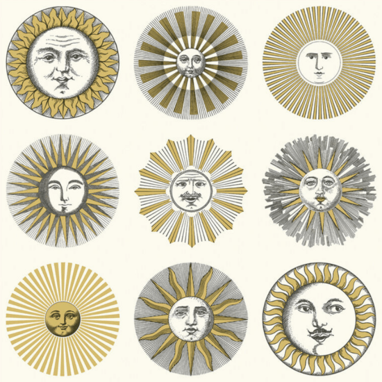Cole & Son Fornasetti Senza Tempo II Soli behang 123/1002 - LAB COLOUR THE WORLD