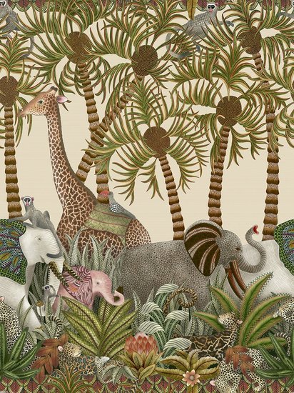 Cole & Son Letaba March Grasscloth Behang 119/11047 - LAB COLOUR THE WORLD