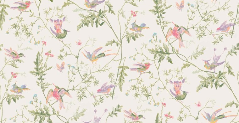 Cole & Son Selection of Hummingbirds Hummingbirds behang 100/14067 - LAB COLOUR THE WORLD