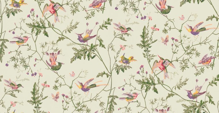 Cole & Son Selection of Hummingbirds Hummingbirds behang 100/14070 - LAB COLOUR THE WORLD