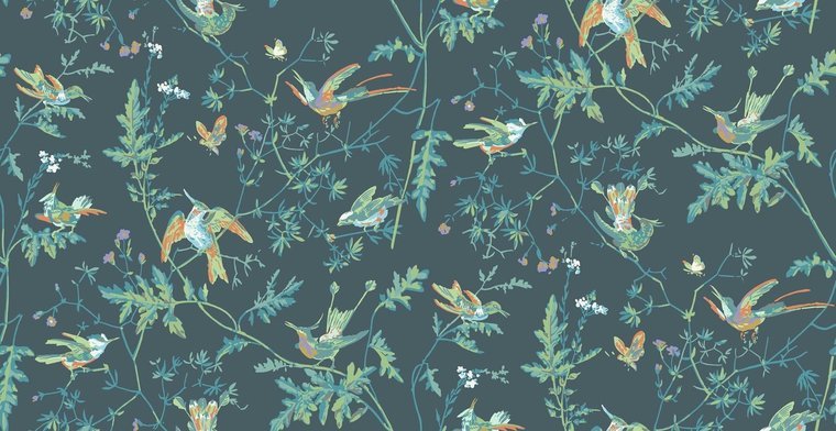 Cole & Son Selection of Hummingbirds Hummingbirds behang 112/4014 - LAB COLOUR THE WORLD