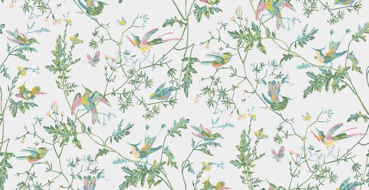 Cole & Son Selection of Hummingbirds Hummingbirds behang 112/4015 - LAB COLOUR THE WORLD