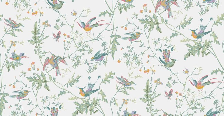 Cole & Son Selection of Hummingbirds Hummingbirds behang 112/4016 - LAB COLOUR THE WORLD