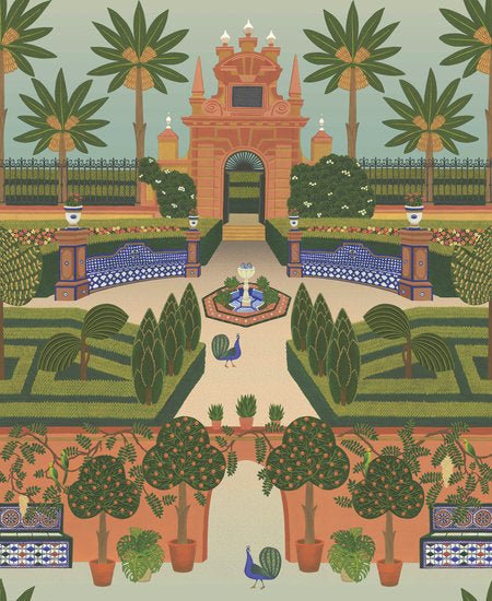 Cole & Son Seville Alcazar Gardens behang 117/7020 - LAB COLOUR THE WORLD