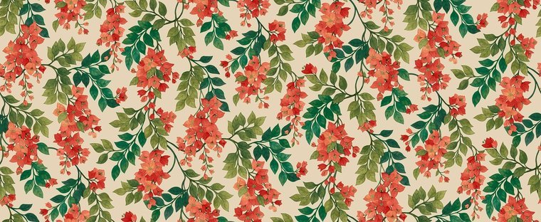 Cole & Son Seville Bougainvillea behang 117/6016 - LAB COLOUR THE WORLD