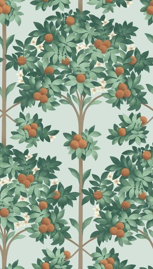 Cole & Son Seville Orange Blossom behang 117/1004 - LAB COLOUR THE WORLD