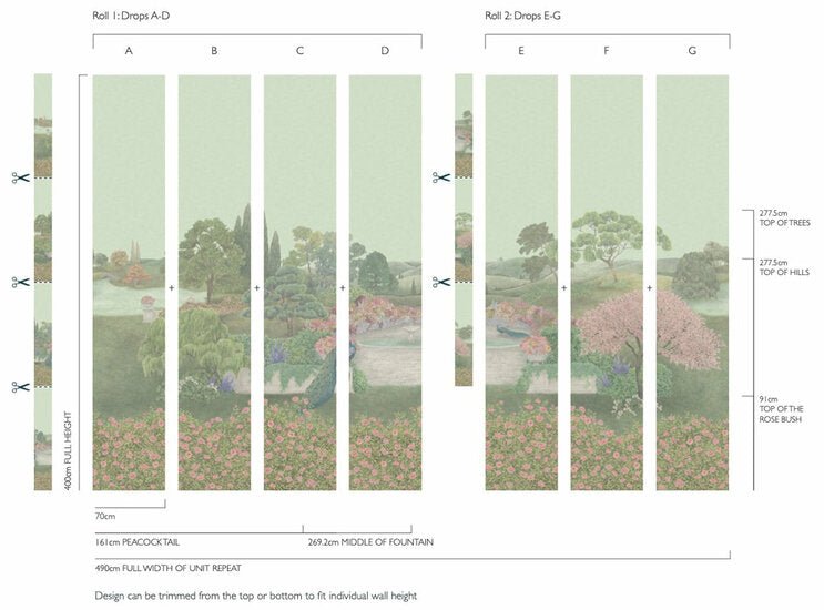 Cole & Son The Gardens Idyll behang 120/1003 - LAB COLOUR THE WORLD