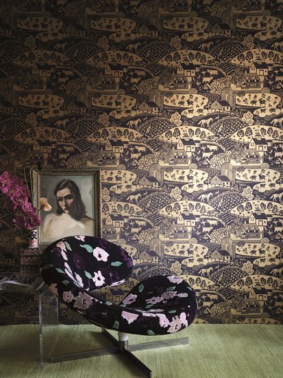 Farrow and Ball Gable Metallic Behang BP5409 - LAB COLOUR THE WORLD