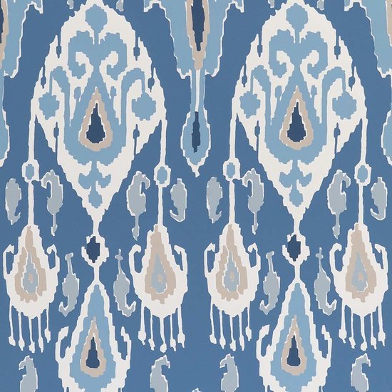 GP & J Baker Ikat Bokhara Behang BW45090/2 - LAB COLOUR THE WORLD