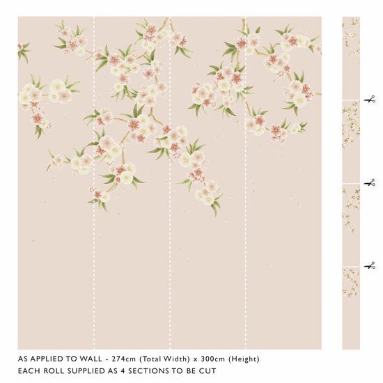 Harlequin Rosa Behangpaneel 112887 - LAB COLOUR THE WORLD