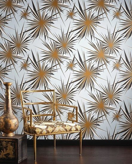 Jim Thompson Golden Sunburst Behang Gold JT021064004 - LAB COLOUR THE WORLD