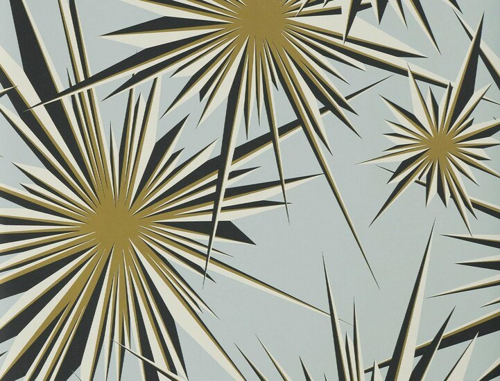 Jim Thompson Golden Sunburst Behang Starlight Blue JT021064002 - LAB COLOUR THE WORLD