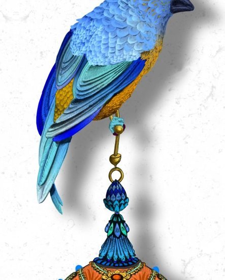 Kit Miles Birds Behang W-POB-CBB-ENF - LAB COLOUR THE WORLD