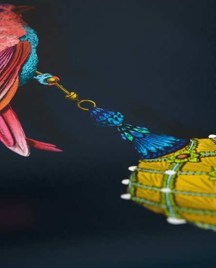 Kit Miles Pendants and Ornamental Birds Behang W-POB-MTE-ENF - LAB COLOUR THE WORLD