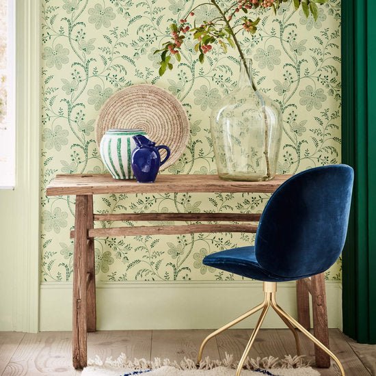 Little Greene Bedford Square Behang 0256BSACORN - LAB COLOUR THE WORLD