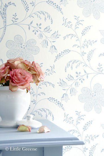 Little Greene Bedford Square Behang 0273BEPORCE - LAB COLOUR THE WORLD