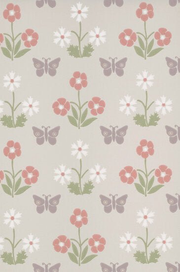 Little Greene Burges Butterfly Behang 0267BUFRENC - LAB COLOUR THE WORLD