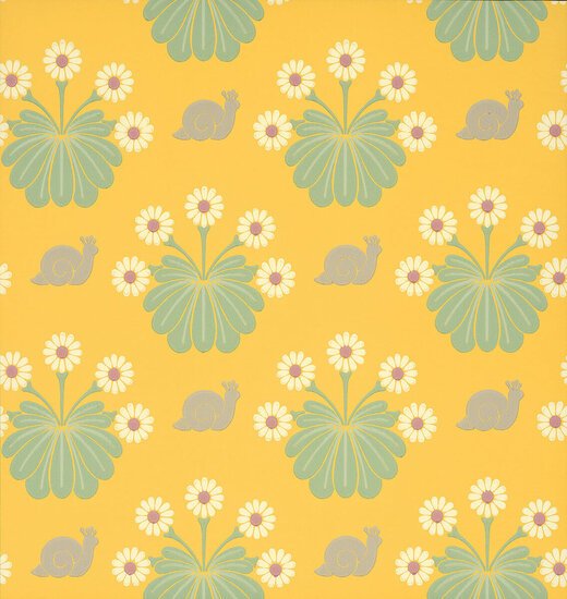 Little Greene Burges Snail Behang 0260BULEMON - LAB COLOUR THE WORLD