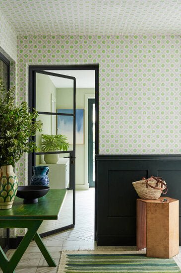 Little Greene Ditsy Block Behang 0267DIBONEC - LAB COLOUR THE WORLD