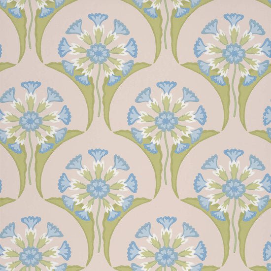 Little Greene Hencroft Behang 0245HEBLUEP - LAB COLOUR THE WORLD