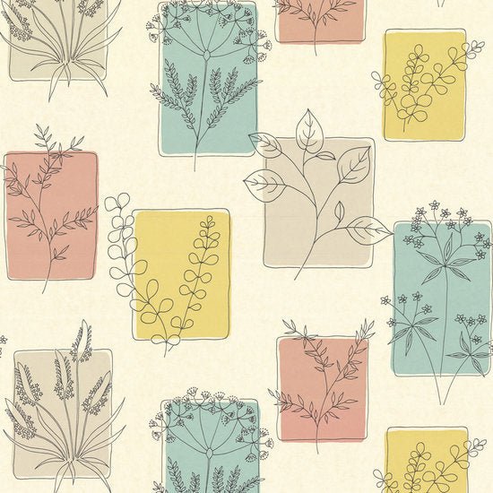 Little Greene Herbes Behang 0271HRCOCKT - LAB COLOUR THE WORLD